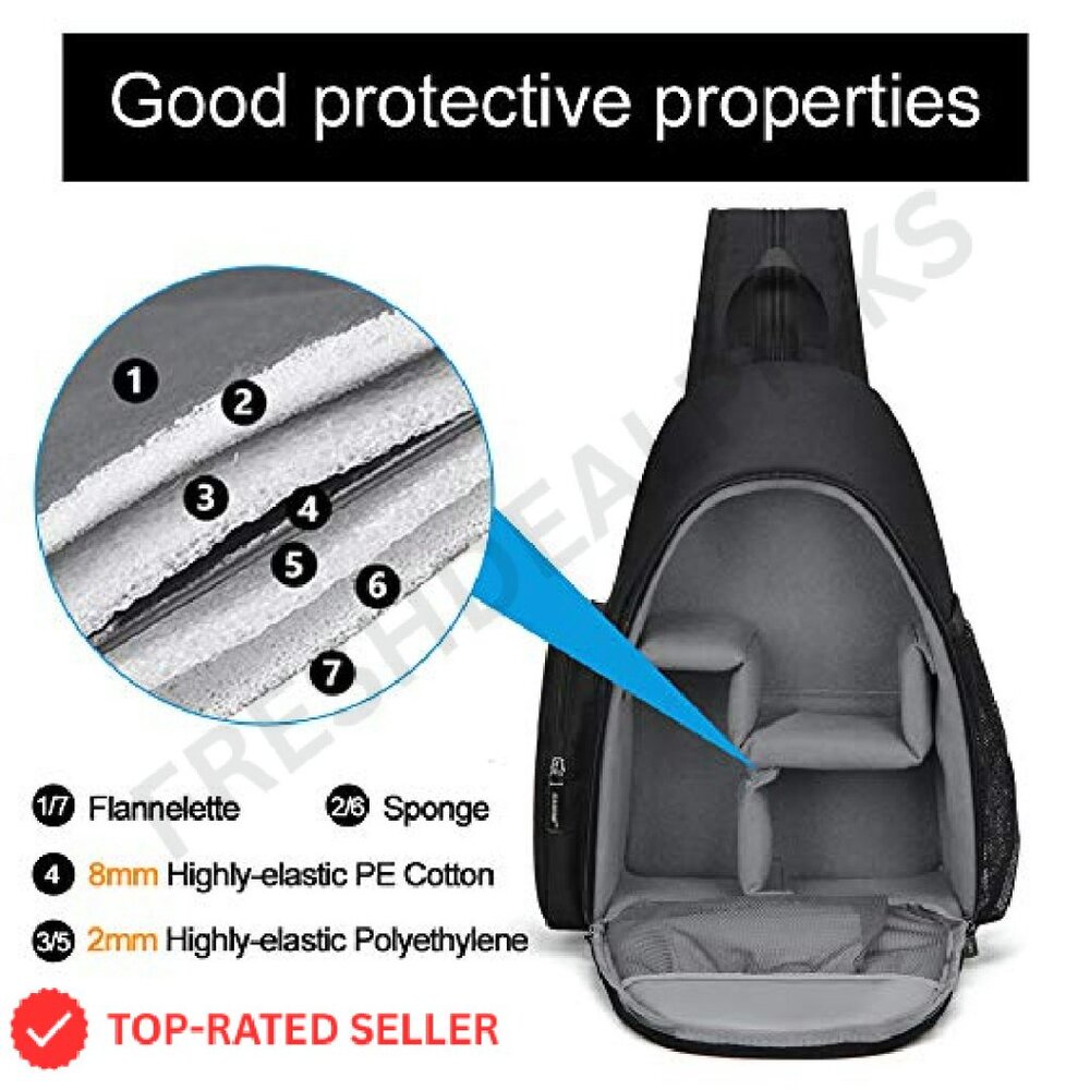Camera Sling Backpack Dslr Mirrorless Tripod Hold… - image 6
